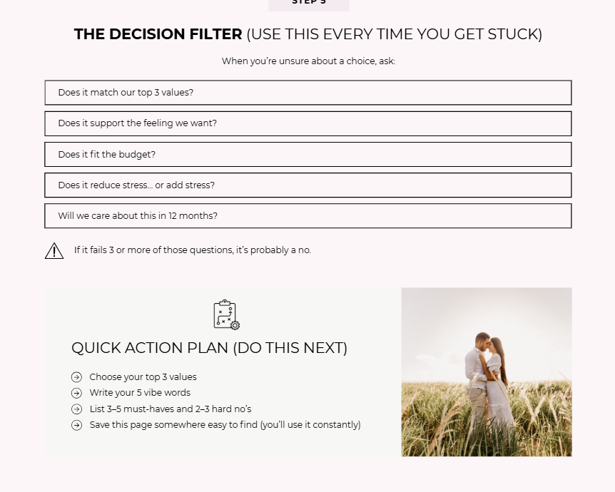 The Calm Wedding Blueprint | A Step-by-Step Guide to Planning a Joyful Wedding | Digital eBook