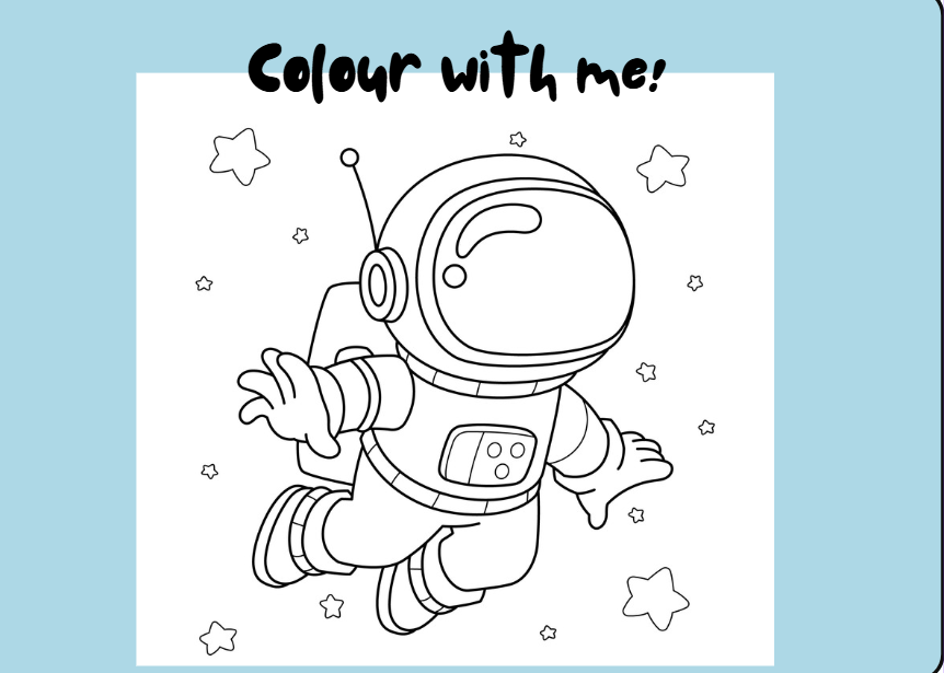 Space Activity Book | Printable Preschool Busy Book PDF | Colours, Numbers, Shapes & Matching Activities