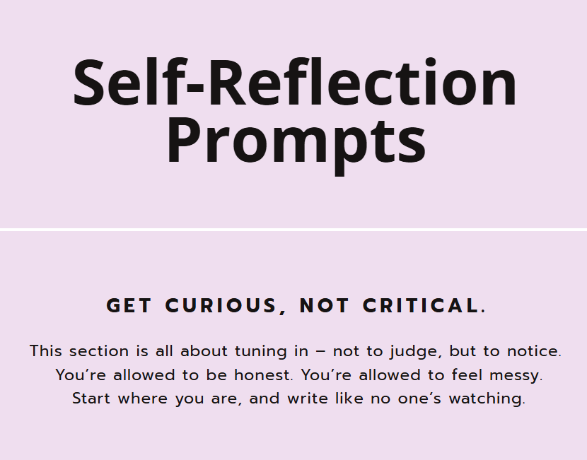 Body Kindness Journal | Printable Self-Compassion & Body Image Workbook