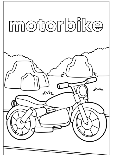 Vehicles Colouring Book | Printable Vehicle Colouring Pages for Preschool & Toddlers | Cars, Trucks, Planes & More PDF