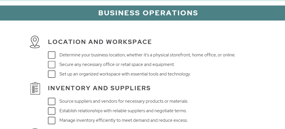Business Start-Up Checklist