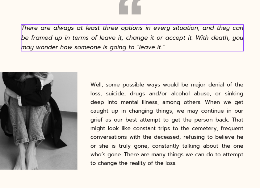 Coping With Grief Workbook