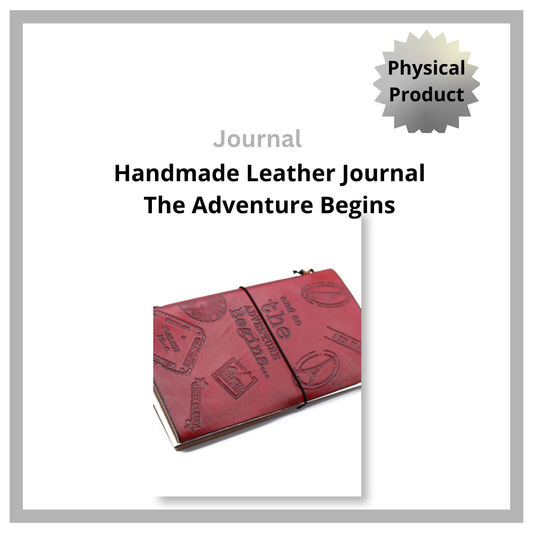 Handmade Leather Journal (Red)