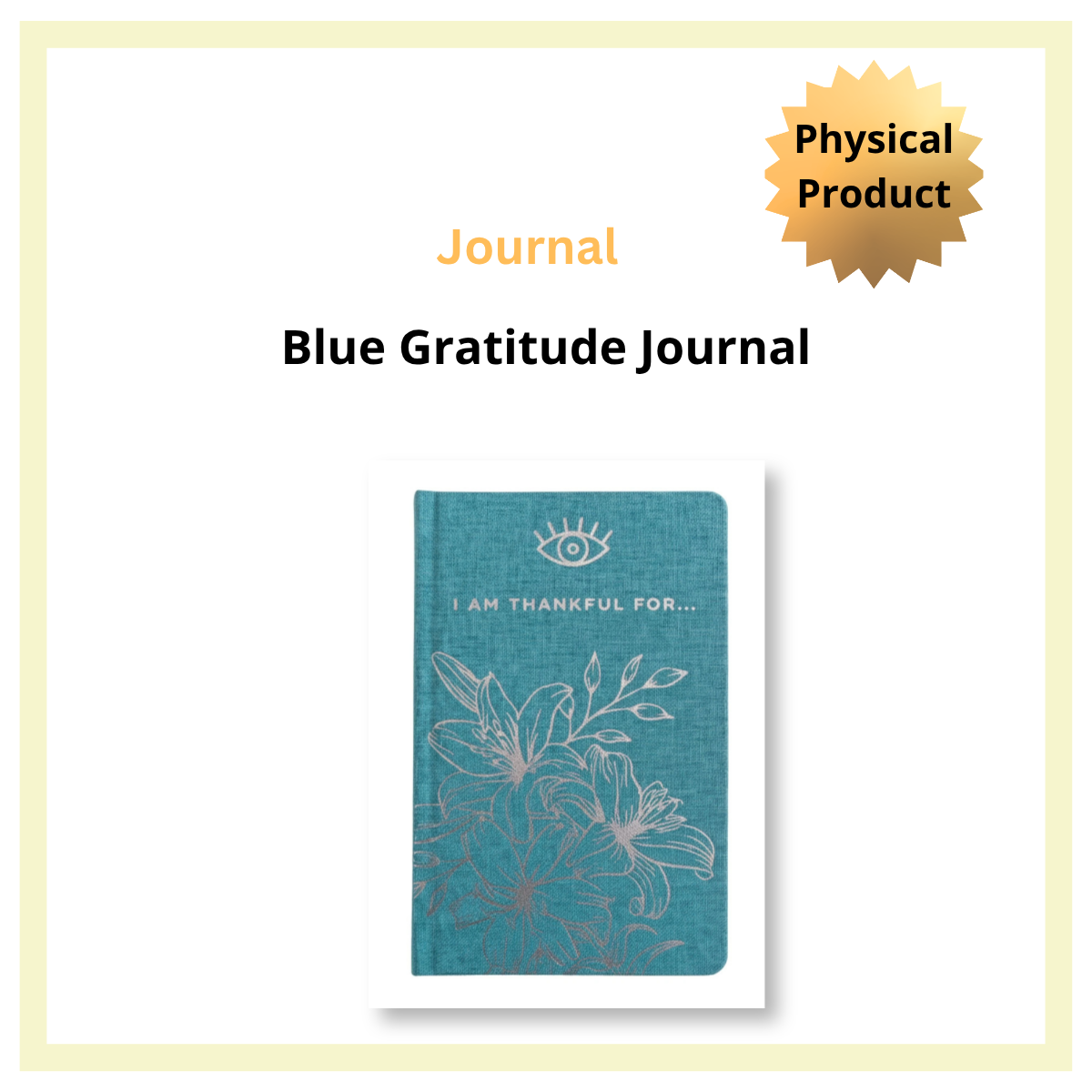 Blue Gratitude Journal