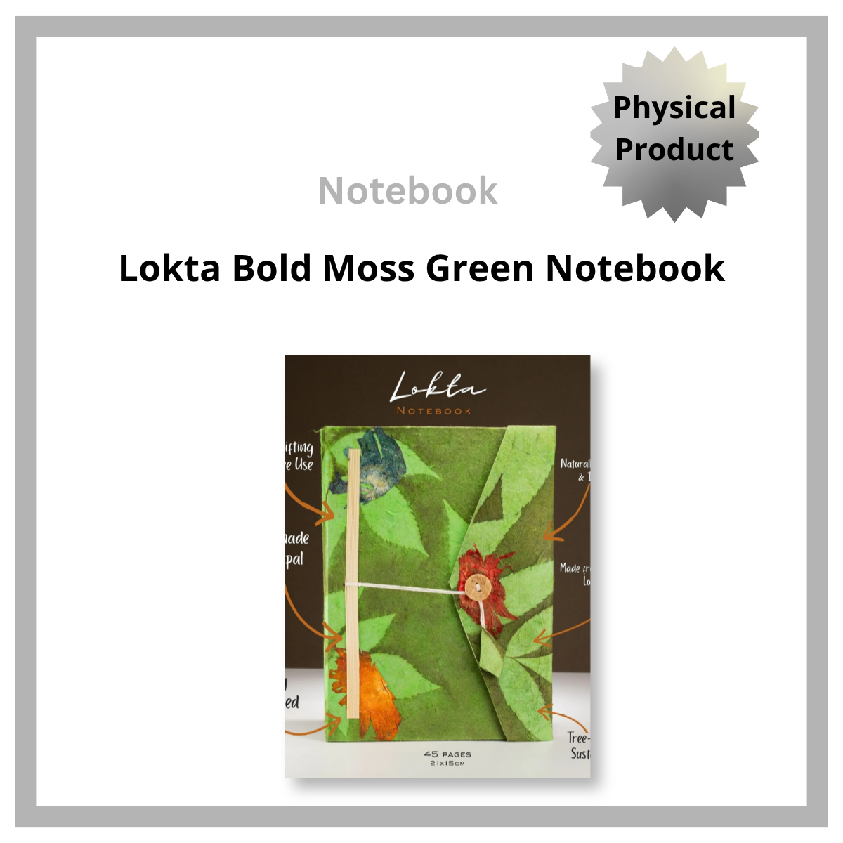 Lokta Moss Green Notebook