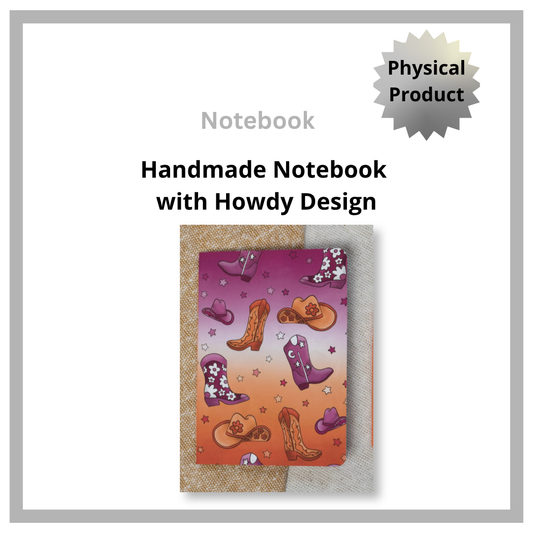 Notebook with Howdy Design