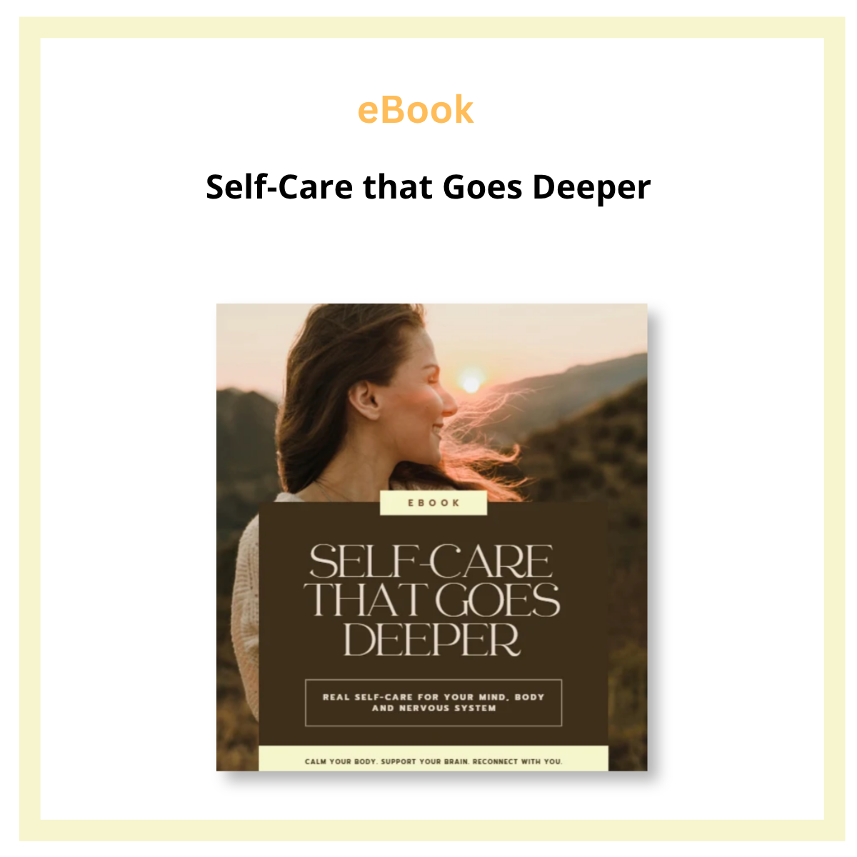 Self-Care That Goes Deeper eBook