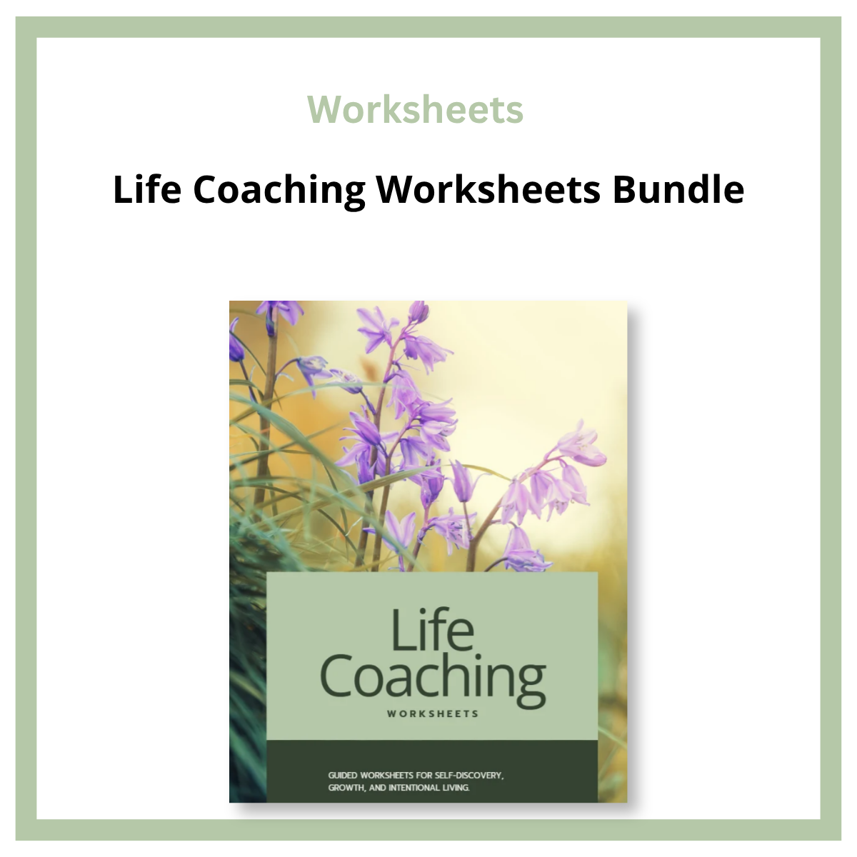 Life Coaching Worksheets Bundle
