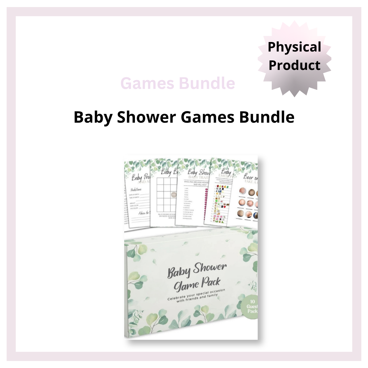 Baby Shower Games Bundle
