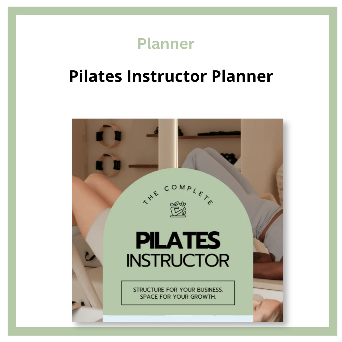 Pilates Instructor Planner