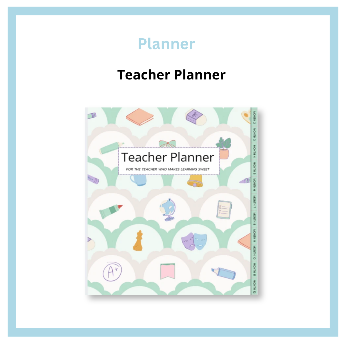 Undated Teacher Planner