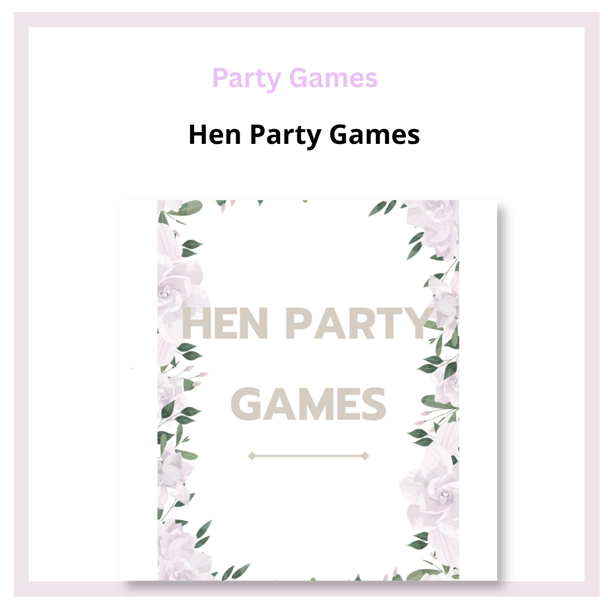 Hen Party Games Bundle