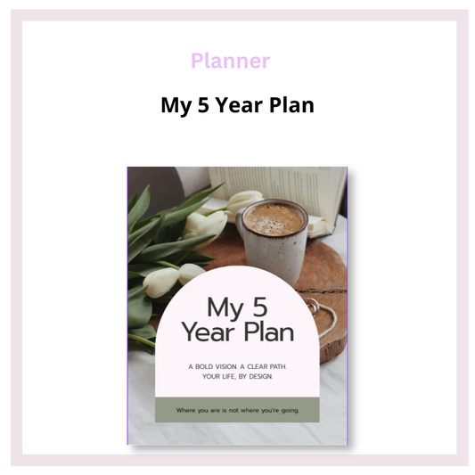 5 Year Plan | Life Planner
