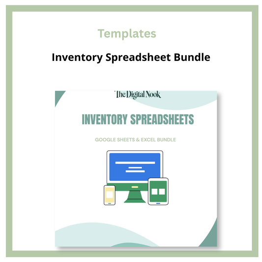 Inventory Spreadsheet Bundle
