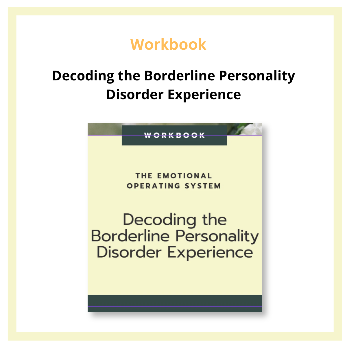 Borderline Personality Disorder