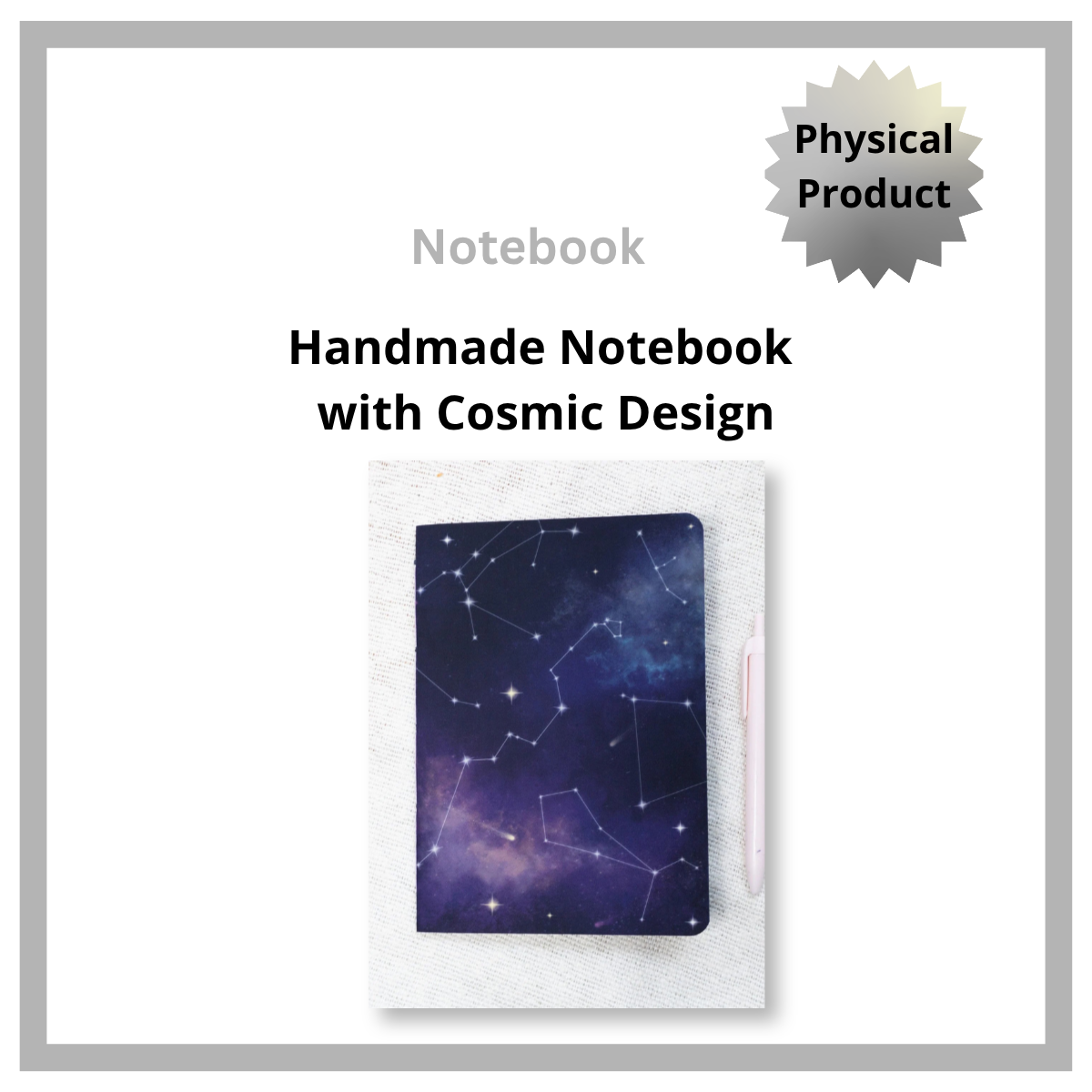 Notebook with Cosmic Design