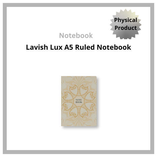 Lavish Lux A5 Ruled Notebook