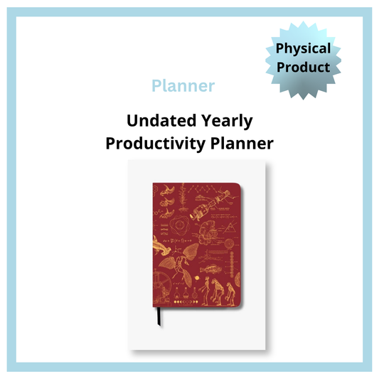 Undated Yearly Planner - Red