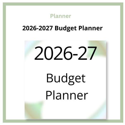 2026–2027 Budget Planner