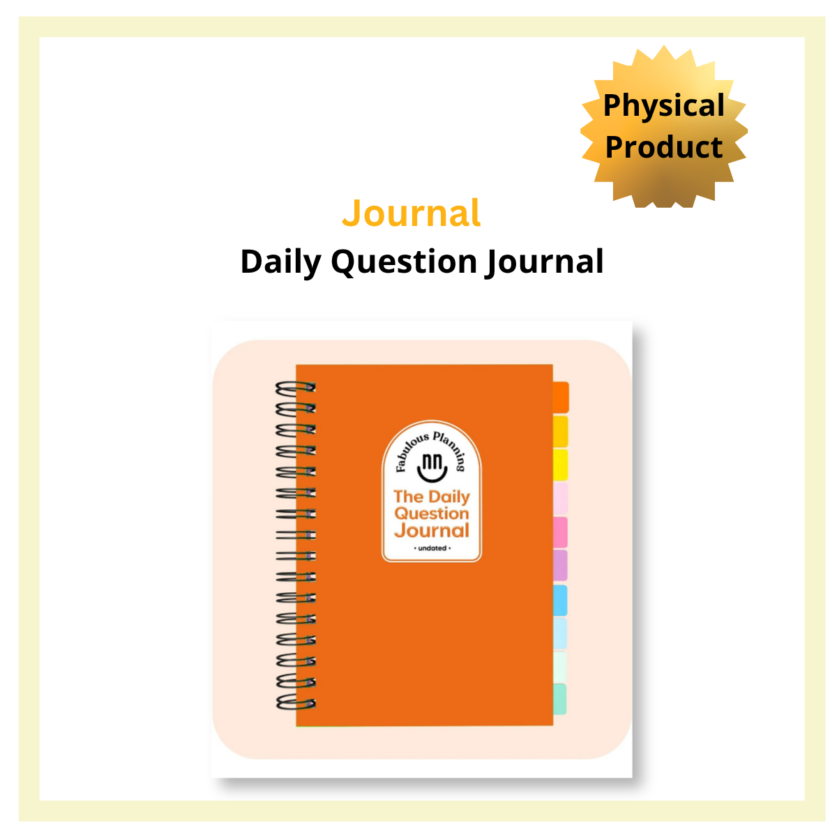 The Daily Question Spiral Journal
