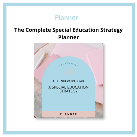 Special Education Strategy Planner