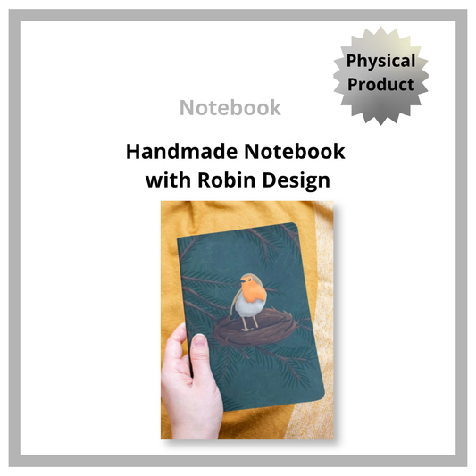 Notebook with Robin Design