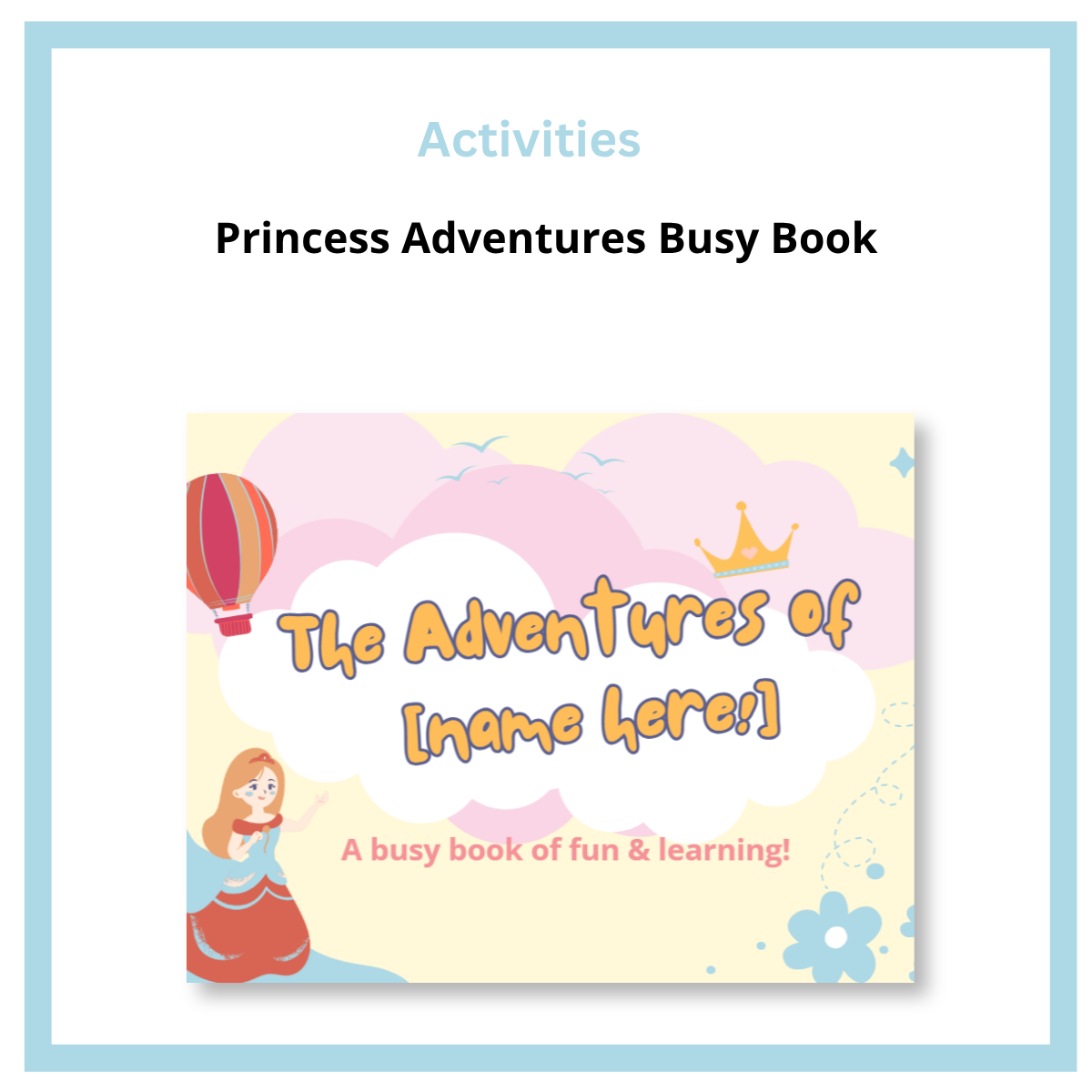 Princess Adventures Busy Book