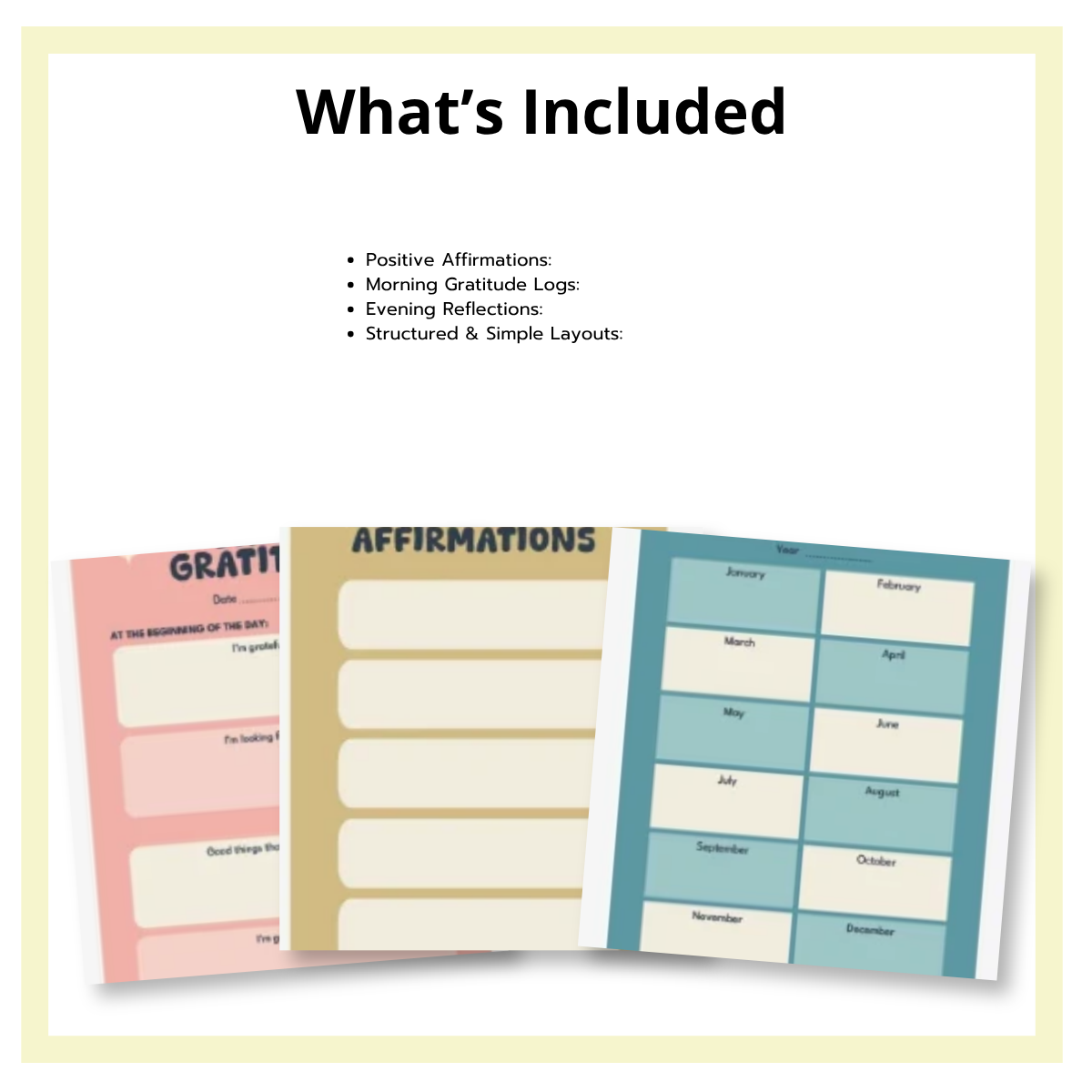 Daily Gratitude Journal
