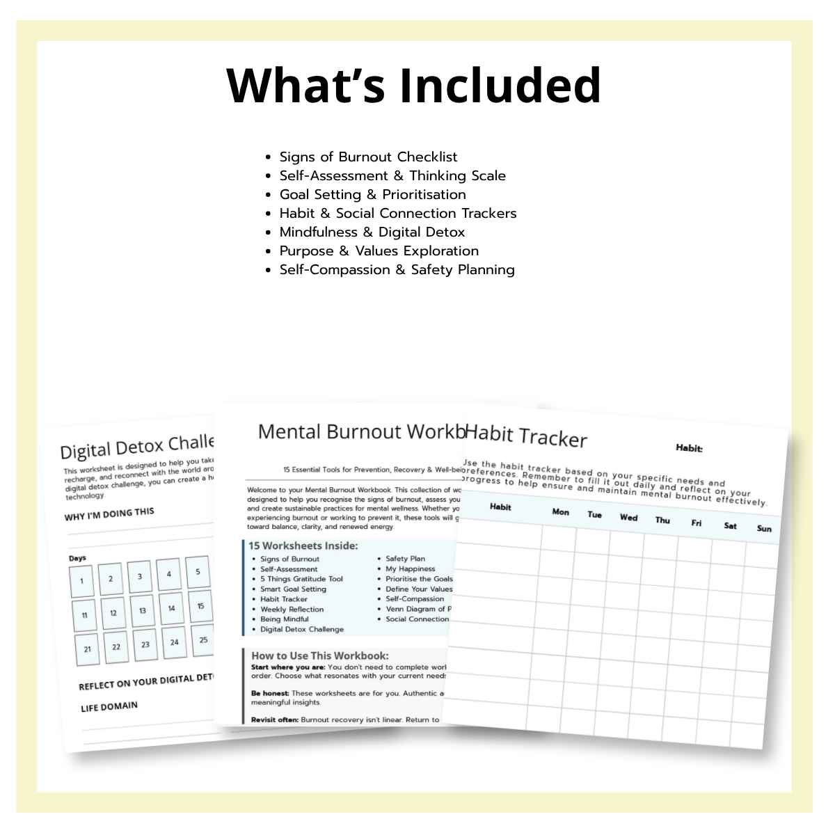 Mental Burnout Workbook