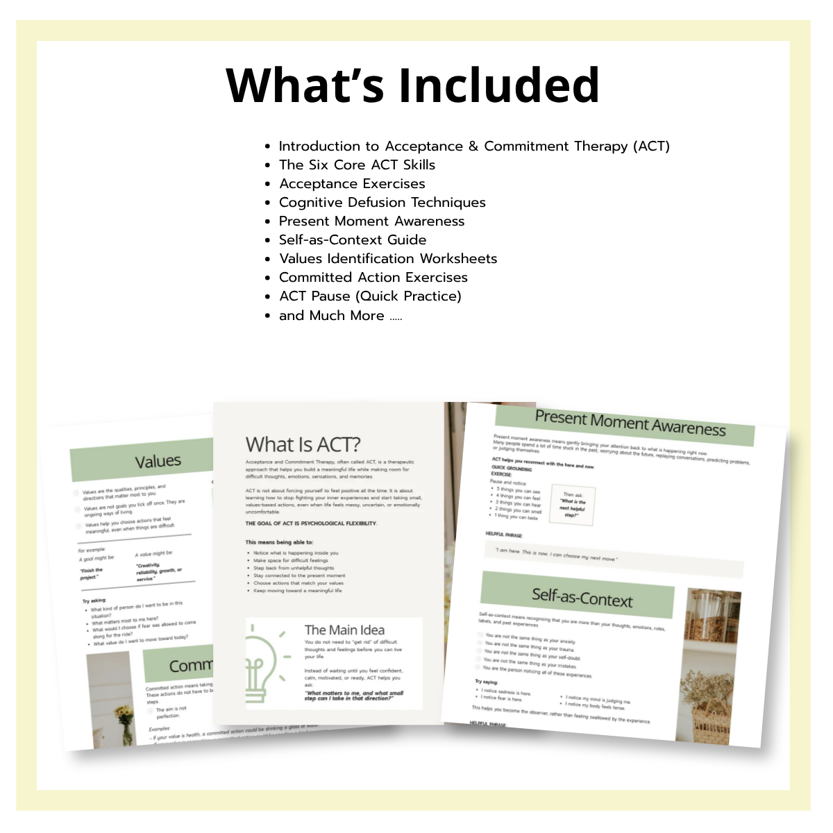 ACT Cheat Sheet