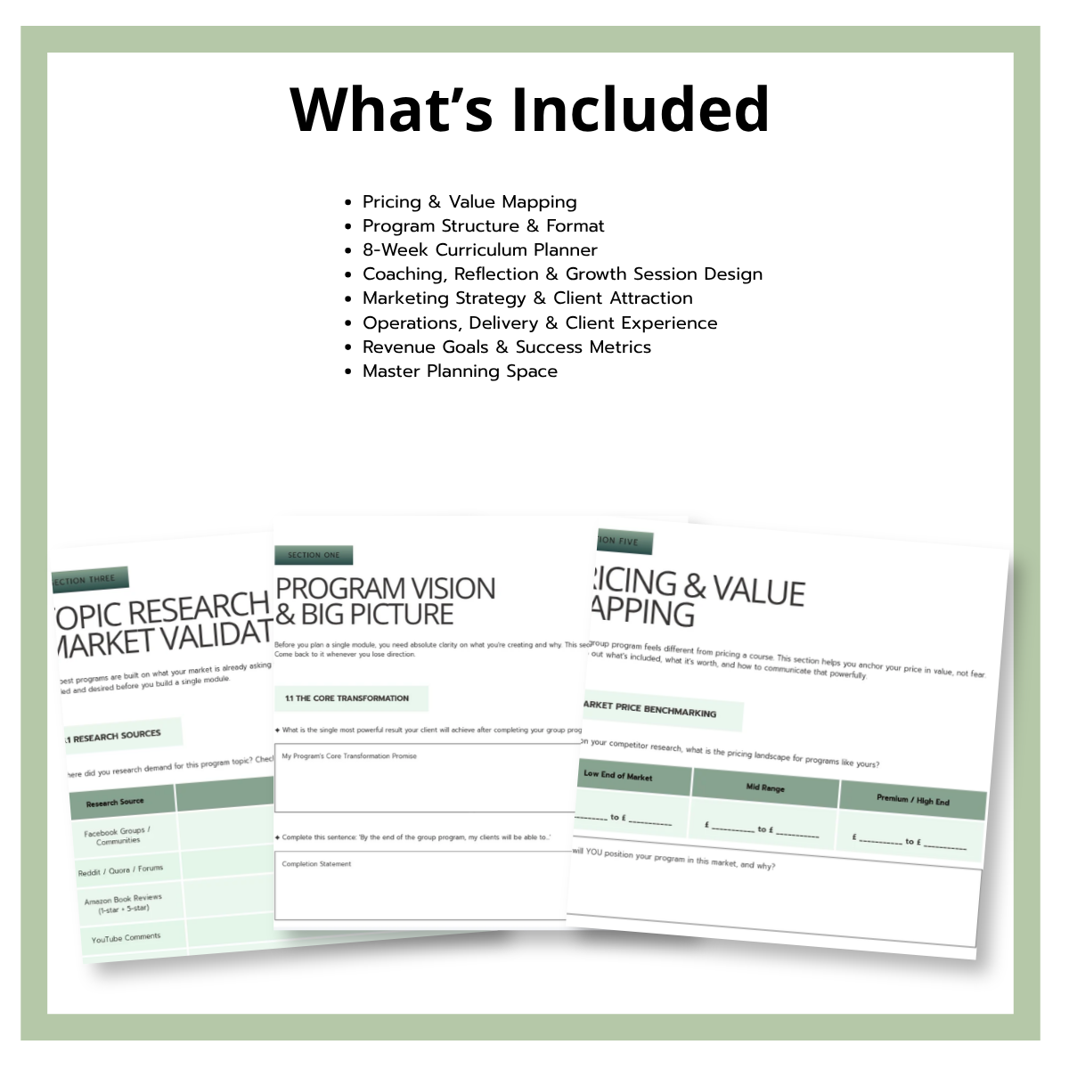 Group Program Planner