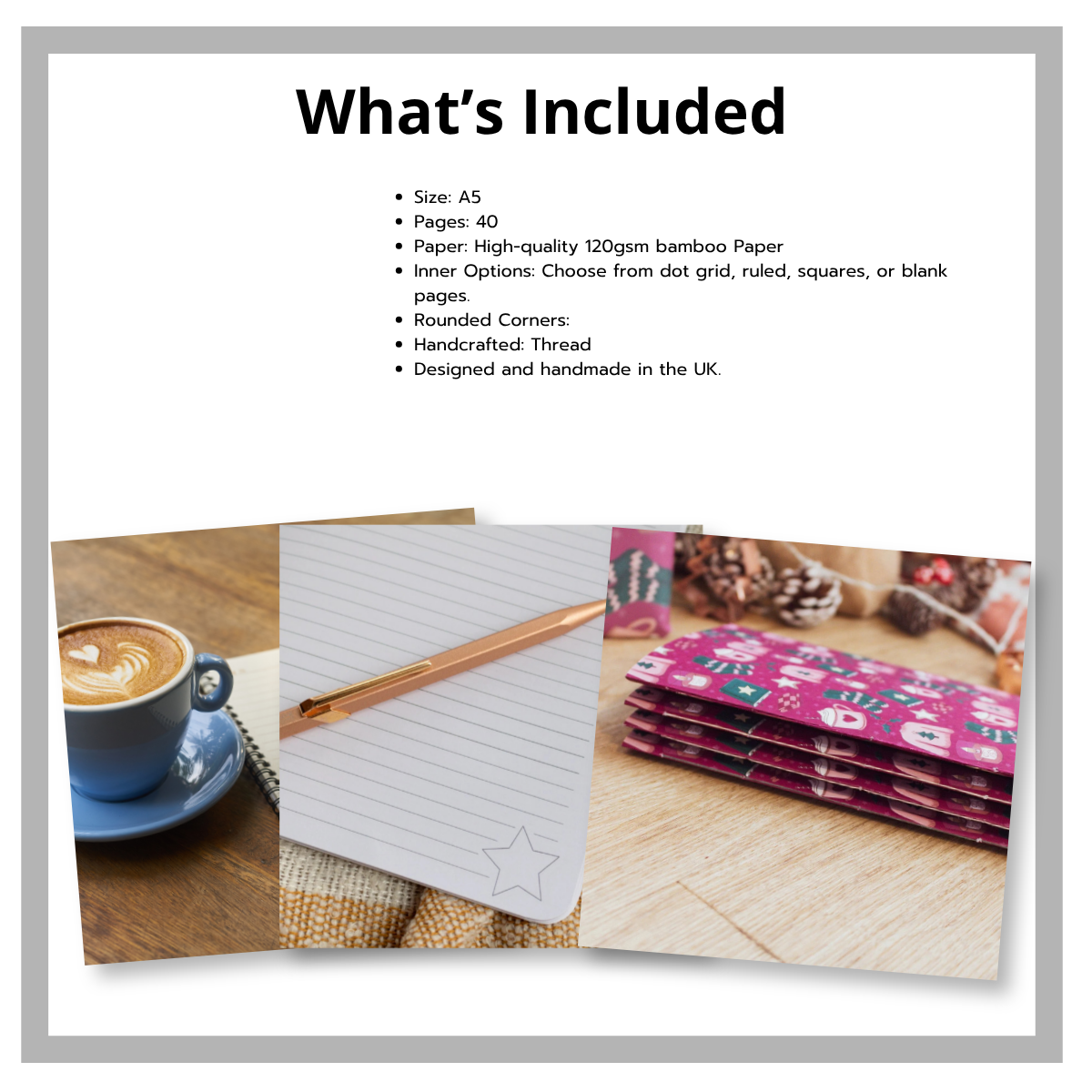 Notebook with Cosy Winter Design