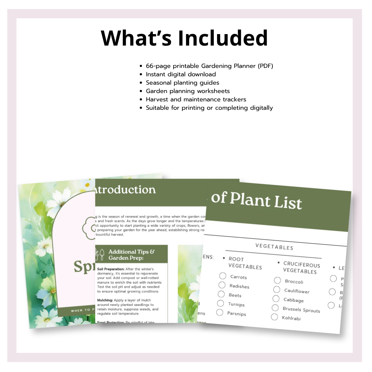 Gardening & Planting Journal