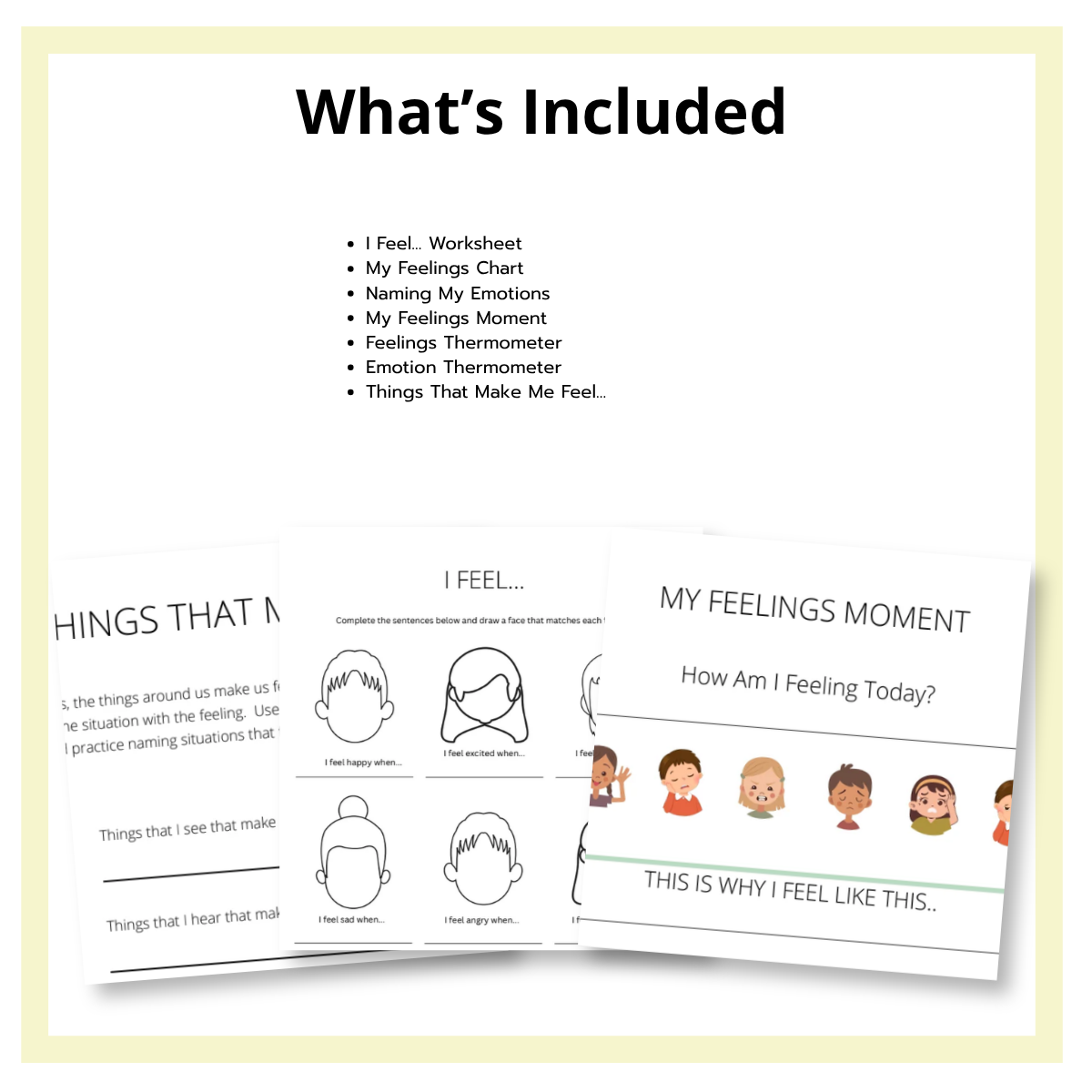 Feelings Check-In Worksheets