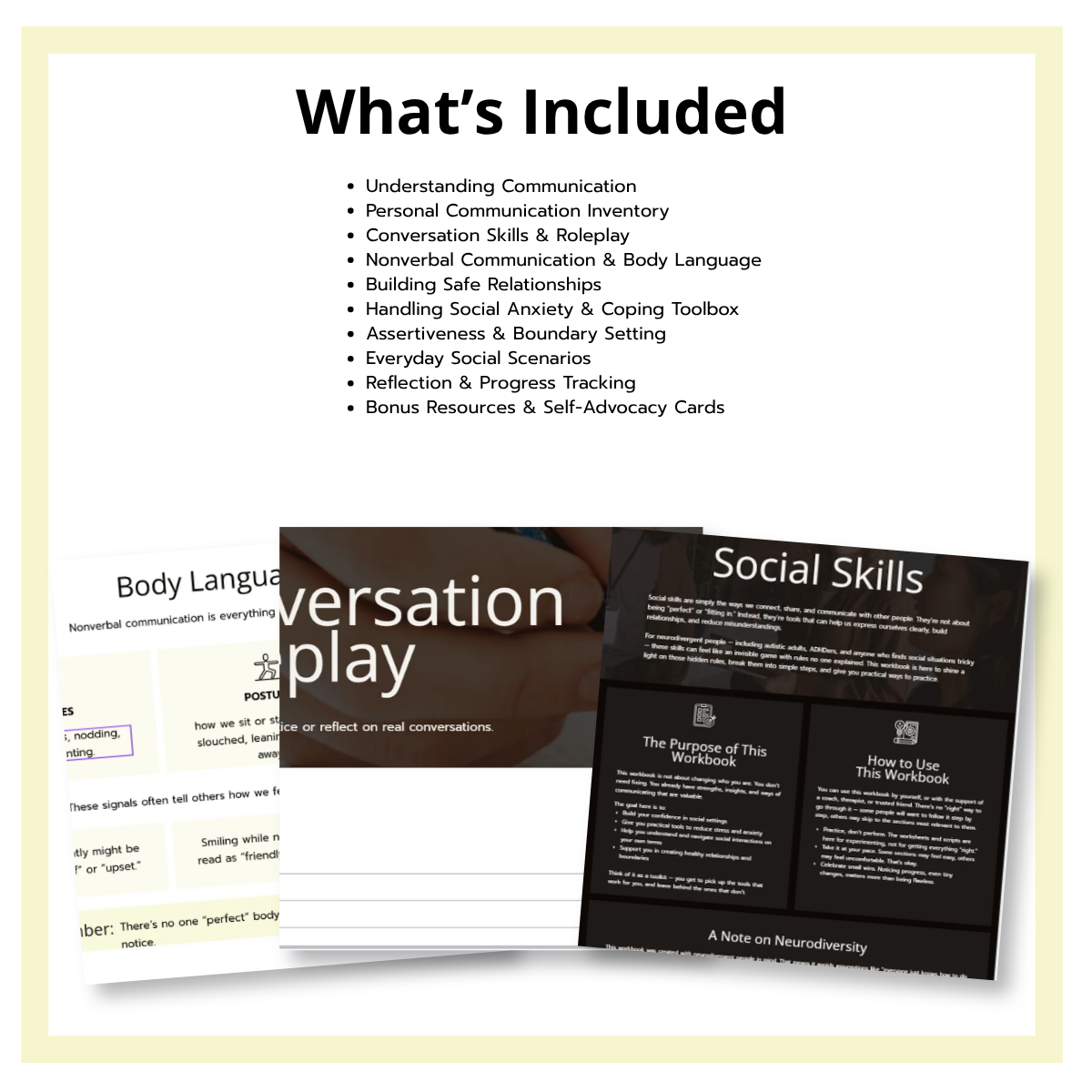 Social Skills Therapy Workbook