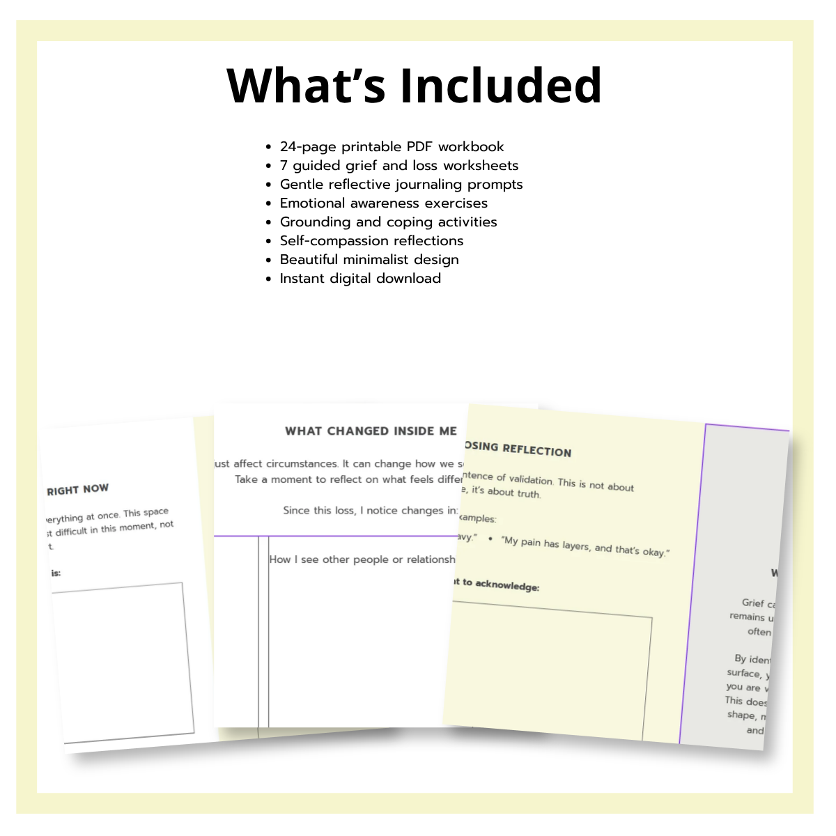 Grief & Loss Workbook for Adults