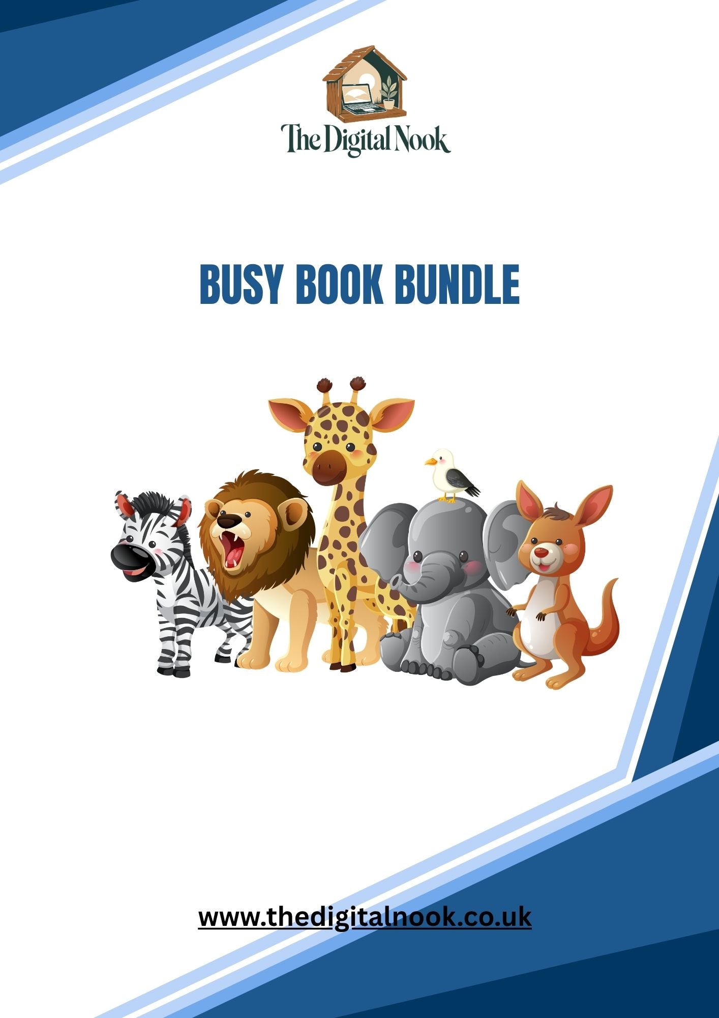 Animal Busy Book Bundle | 63 Printable Preschool Learning Activities | Toddler Busy Binder PDF | Homeschool & EYFS