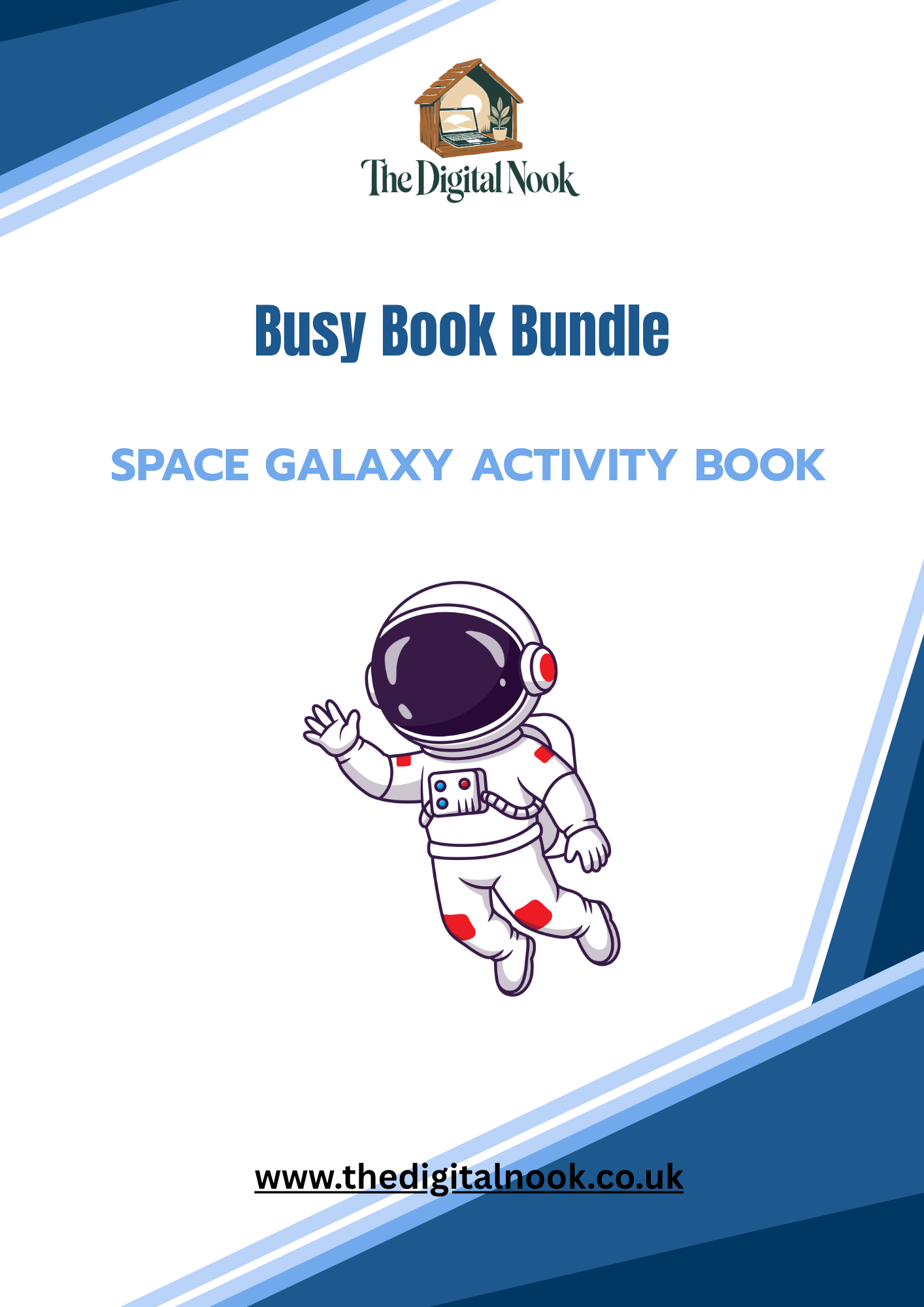 Space Activity Book | Printable Preschool Busy Book PDF | Colours, Numbers, Shapes & Matching Activities