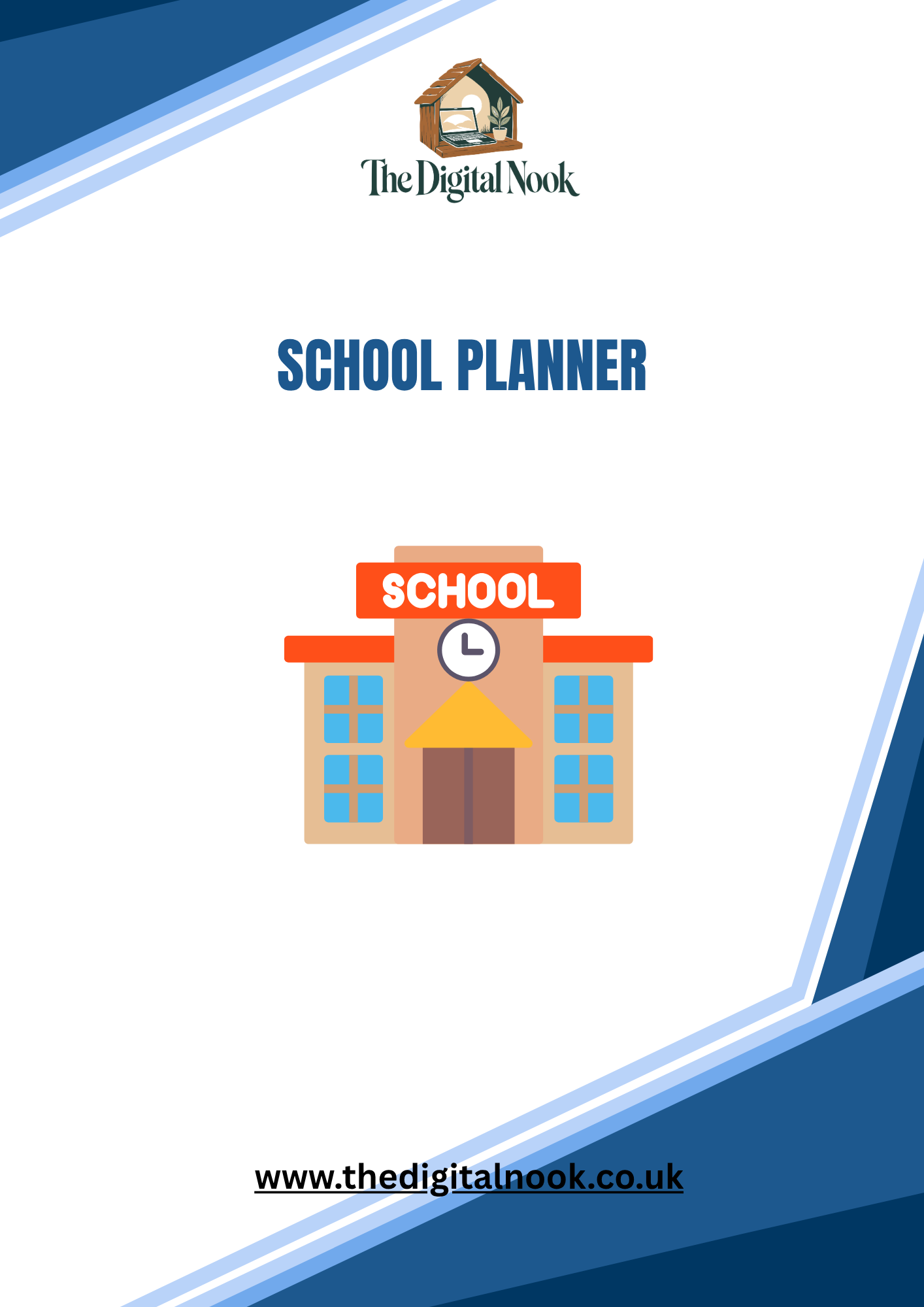 Kids' School Planner | Printable Student Planner & Homework Organiser | Daily, Weekly & Study Planning PDF