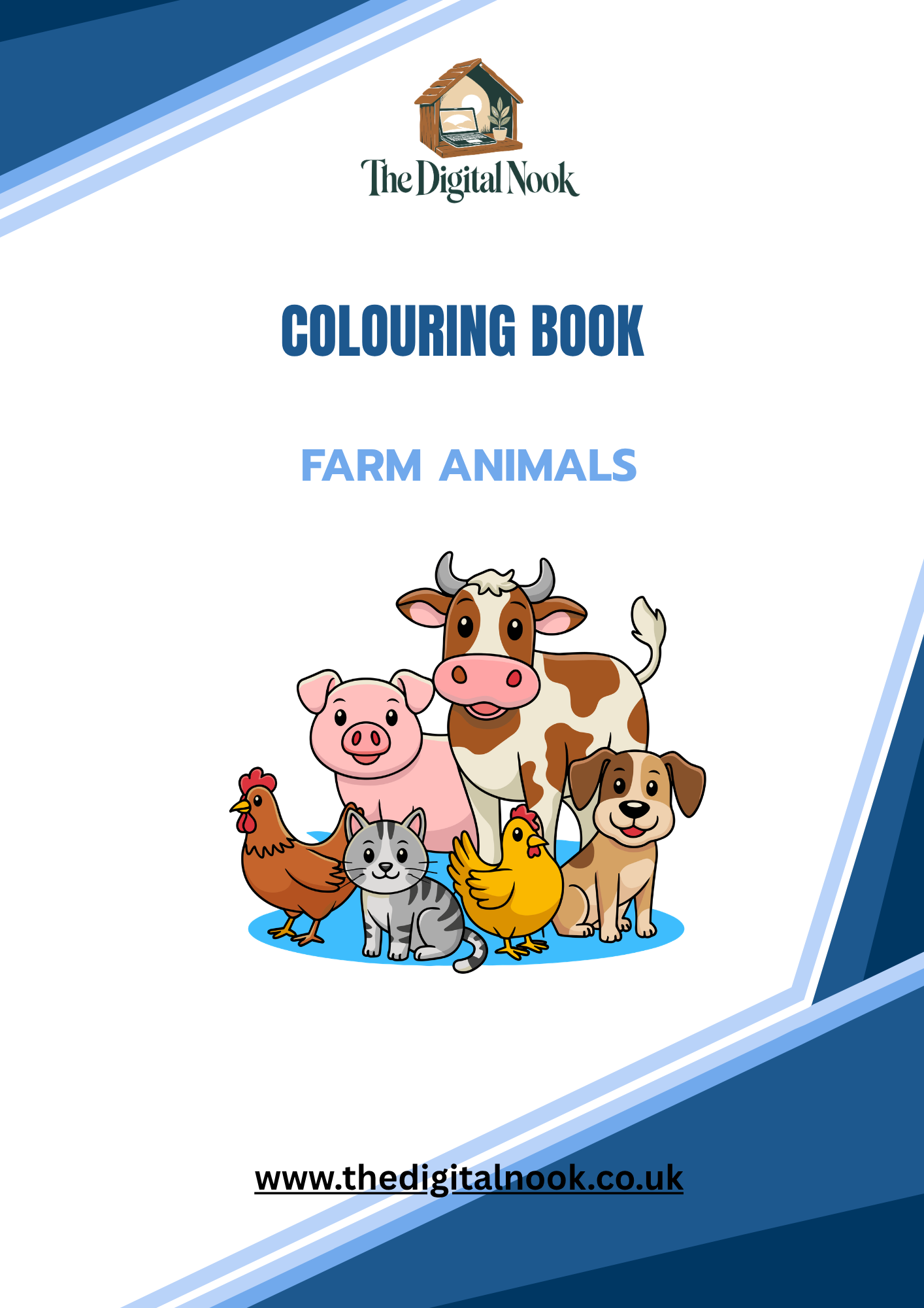 Farm Animals Colouring Book | Colouring Pages for Preschool & Early Years