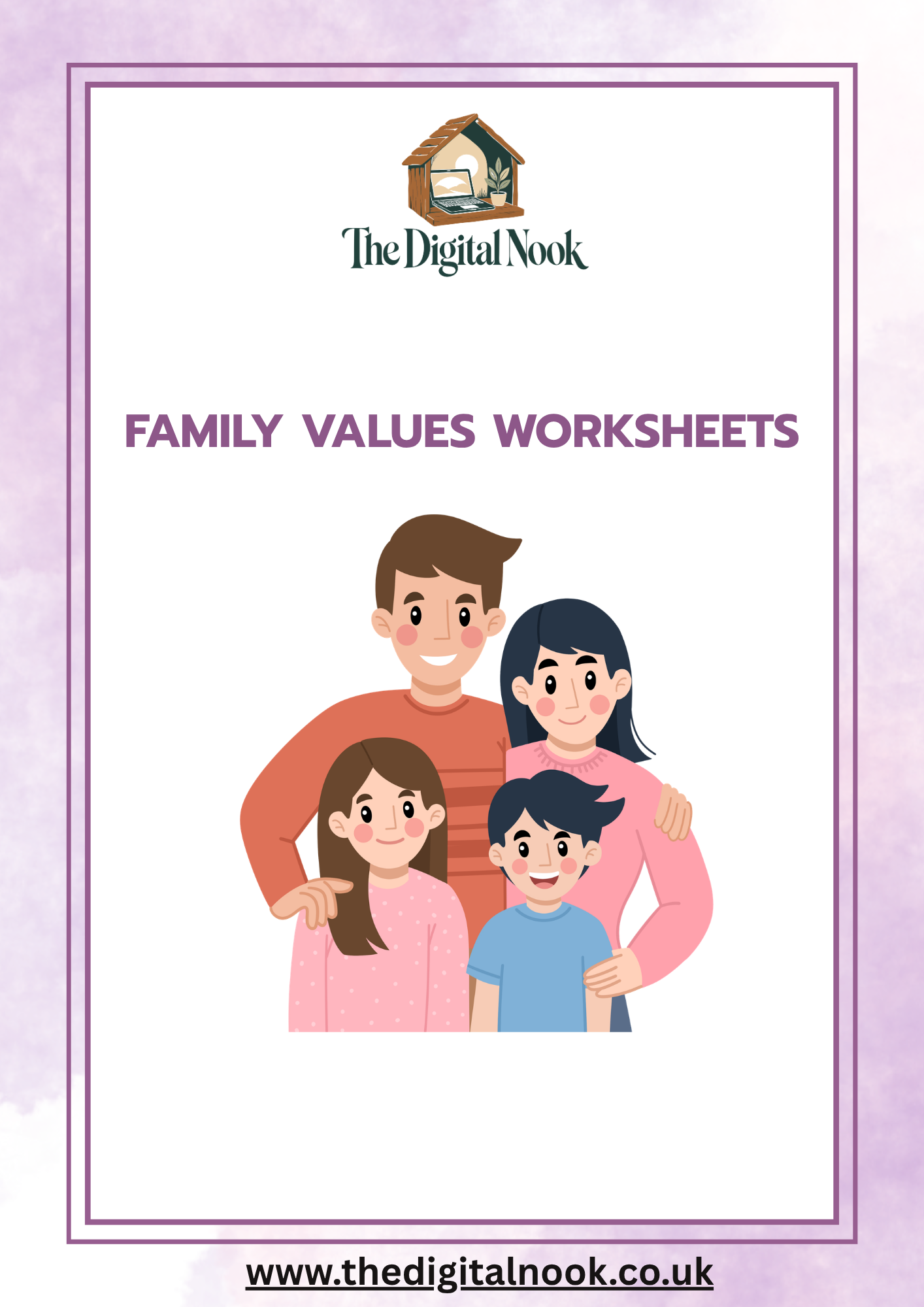Family Values Workbook | Printable Family Reflection Journal & Values Guide PDF