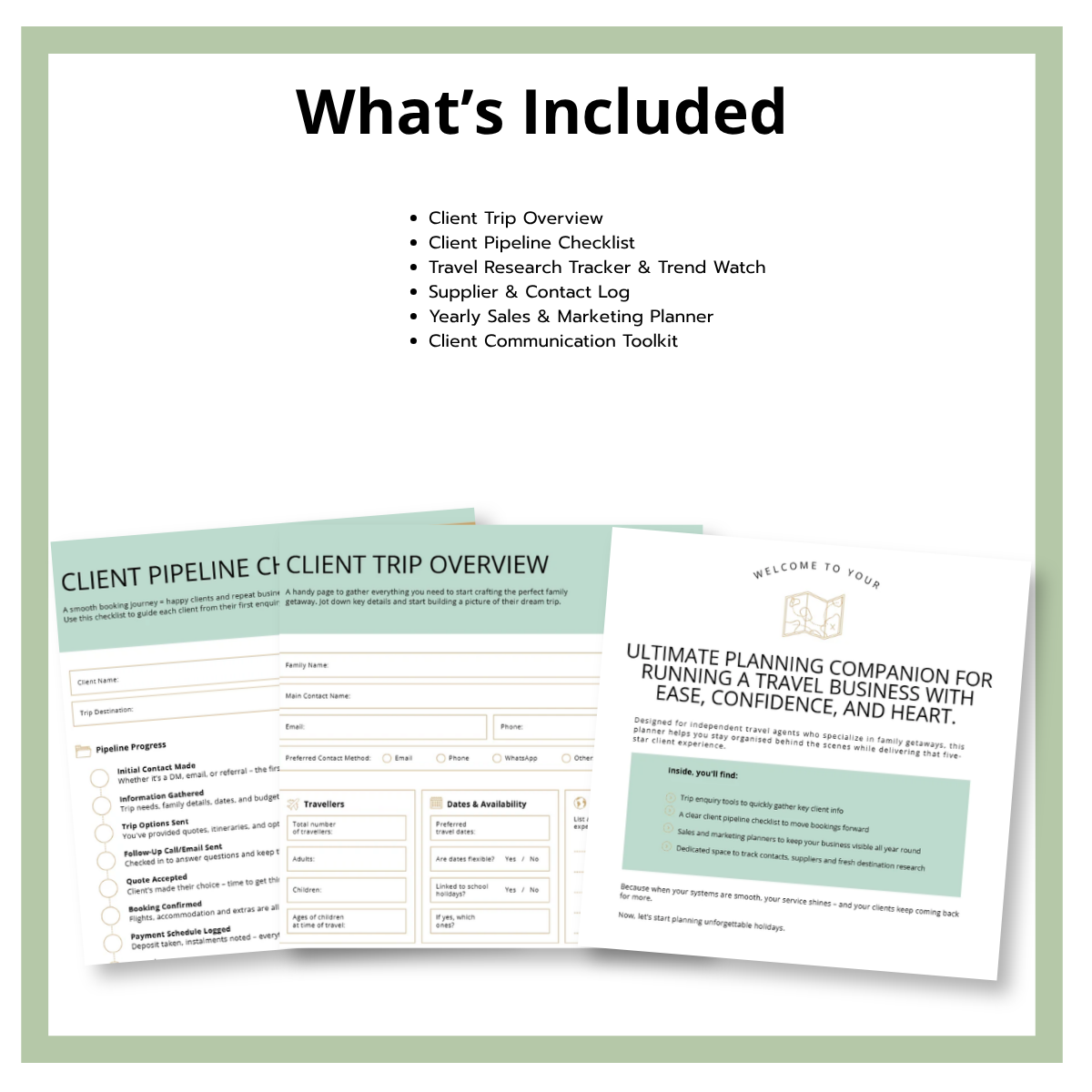 Travel Agent Planner & Organiser
