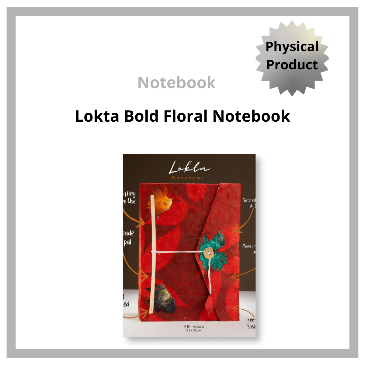 Lokta Bold Floral Notebook