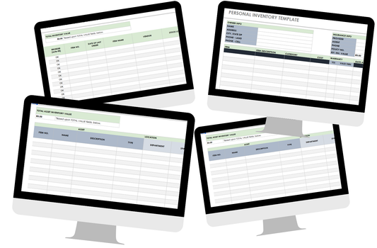 Inventory Spreadsheet Bundle | Google Sheets & Excel | Instant Digital Download