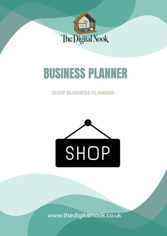 Shop Business Planner | 80+ Page Business Planner for Online Shops & Small Business Owners