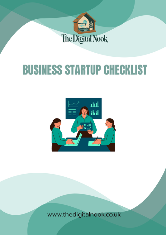 Business Start-Up Checklist | Printable Small Business Launch Planner & Entrepreneur Guide PDF