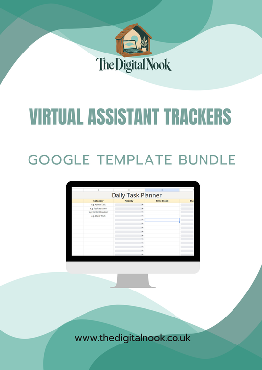 10-in-1 Virtual Assistant Business Tracker | Google Sheets Template & Client Manager