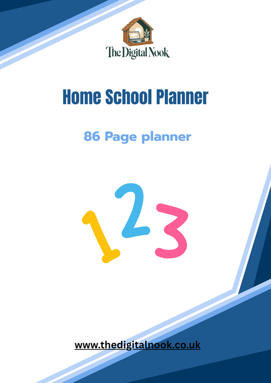 Home School Planner | 86-Page Printable PDF | Instant Digital Download