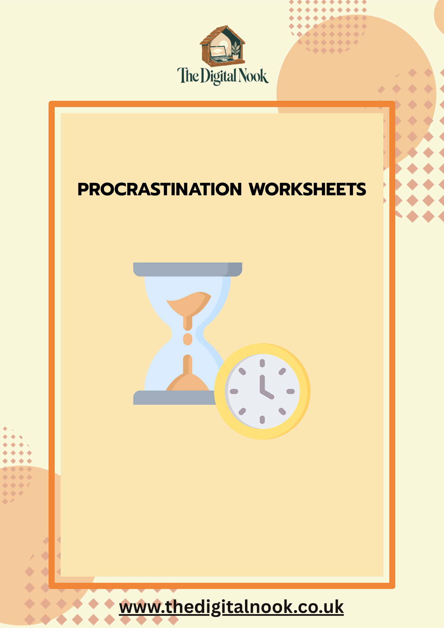 Procrastination & Productivity Workbook | Printable Time Management & Executive Function Worksheets PDF
