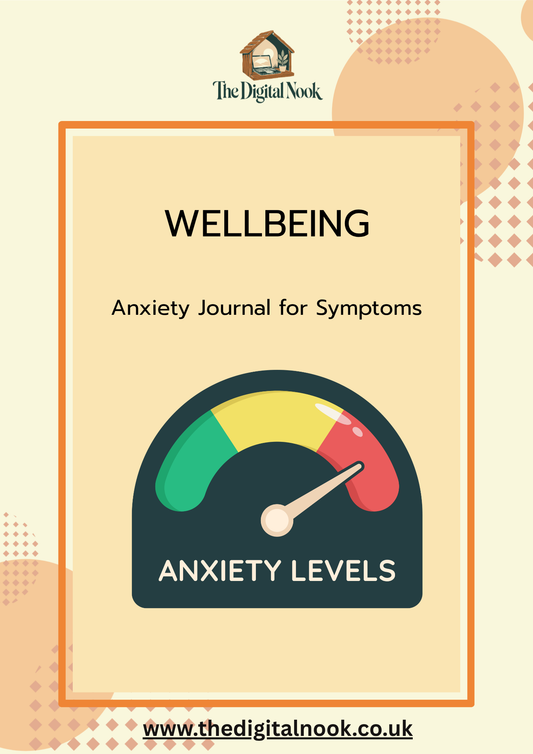 Anxiety Journal for Symptoms | Printable Anxiety Tracker & Mental Health Journal
